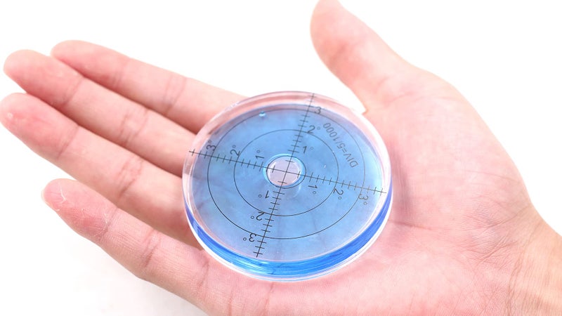 Chiloskit 66mm Bullseye Spirit Level Round Bubble Spirit Leveler Tool Rv Appliances,Accuracy 30' /2mm (Blue) - Image 3